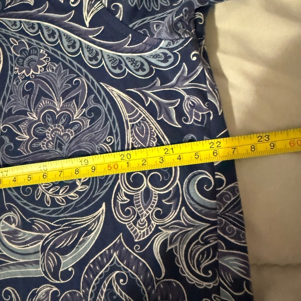 Robert Graham Mens XL Classic Fit Polo Shirt Blue Purple Paisley Print All Over - Picture 6 of 7
